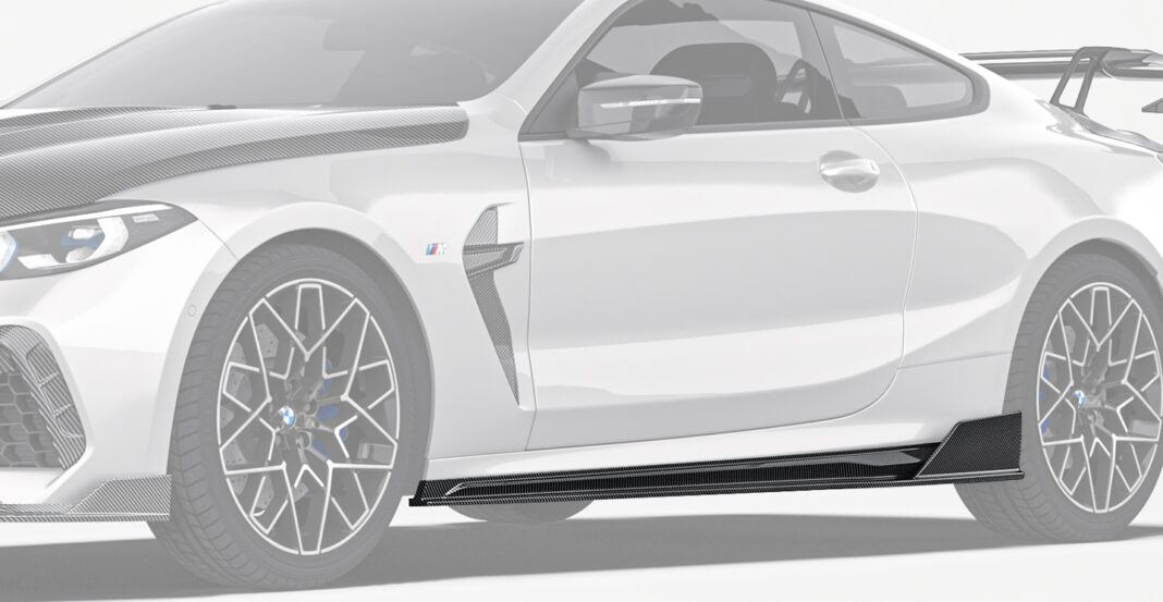 BMW M8 (F91 F92 ) Paktechz Design Carbon Fiber Side Skirts